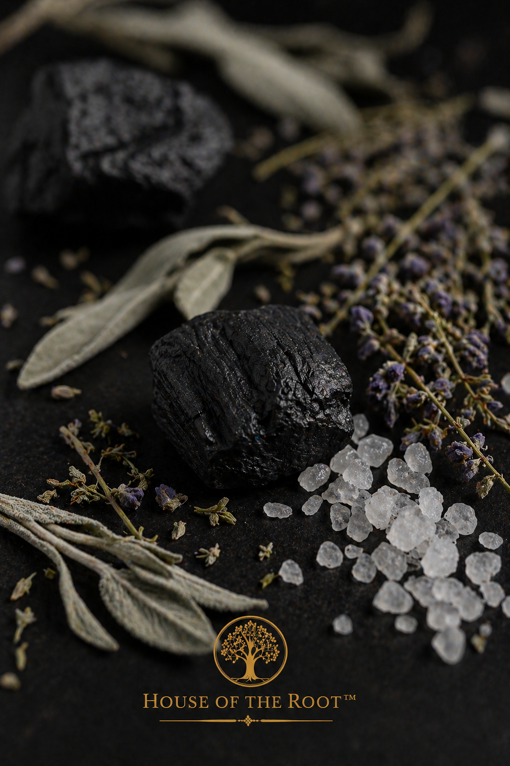 Close-up of Reversal Return to Sender Spiritual Bath herbal blend showing texture and natural ingredients inside the pouch, highlighting quality, clarity and traditional reversal formulation.