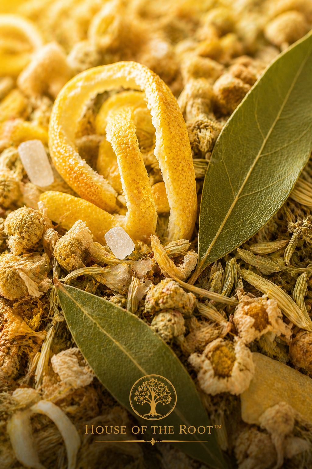 Close-up of Fast Luck Spiritual Bath herbal blend showing texture and natural ingredients inside the pouch, highlighting quality, clarity and traditional fast luck formulation.